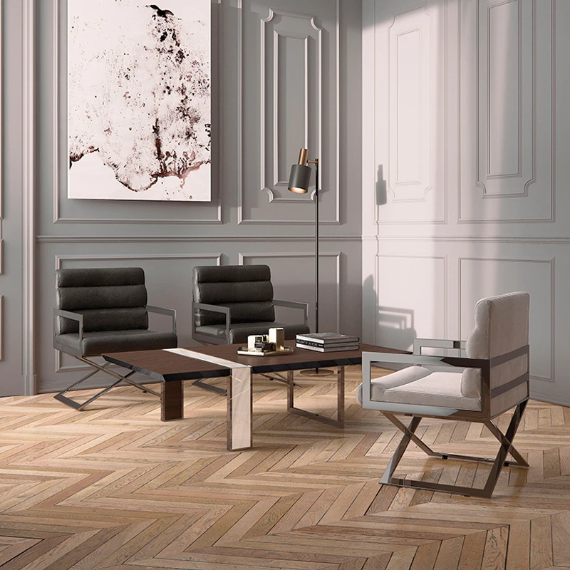Italian style light luxury style high-end customized household solid wood marble metal office negotiation table
Italian style light luxury style high-end customized household solid wood marble metal office negotiation table