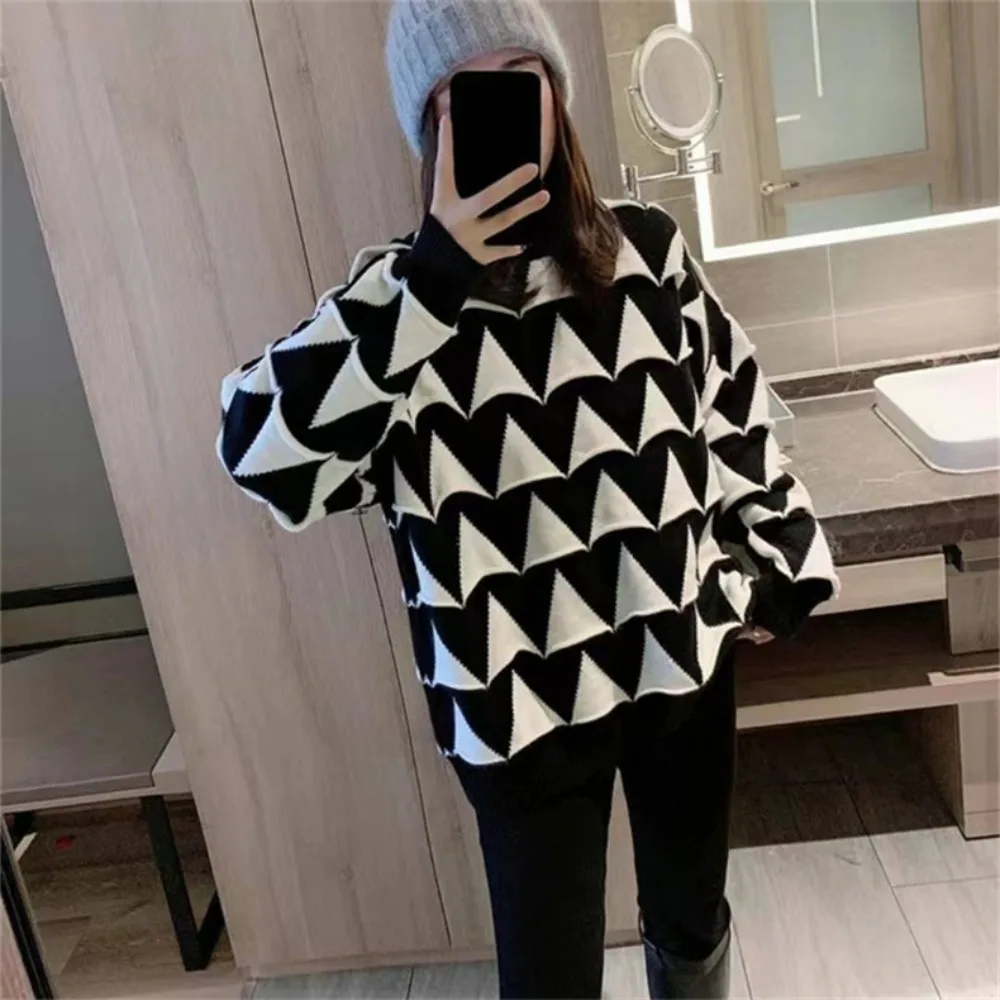 Design Sense Medium High Neck Sweater Women's Autumn and Winter New Slouchy Fashion Knitwear
Design Sense Medium High Neck Sweater Women's Autumn and Winter New Slouchy Fashion Knitwear