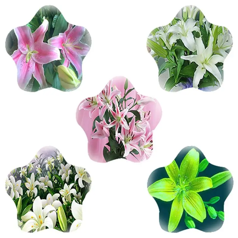 NEW 18 mm Star Shaped Glass Cabochon with Flower Lily Photo Flat Back DIY Quincunx Jewelry Findings Making Beads
NEW 18 mm Star Shaped Glass Cabochon with Flower Lily Photo Flat Back DIY Quincunx Jewelry Findings Making Beads