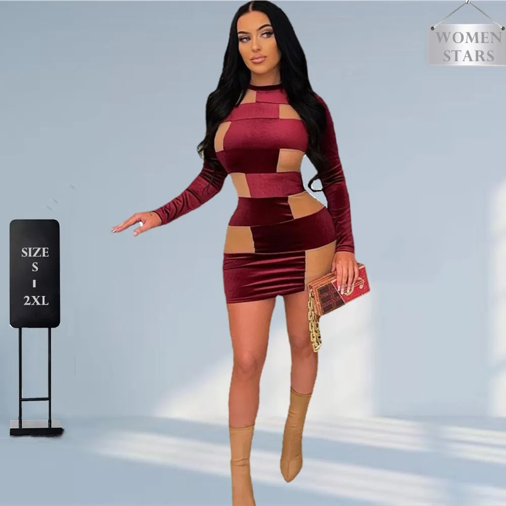 Сексуальные вечерние бархатные платья для женщин с длинным рукавом Пэчворк мини-платье Клубные наряды новый стиль оптовая продажа Прямая п...
Сексуальные вечерние бархатные платья для женщин с длинным рукавом Пэчворк мини-платье Клубные наряды новый стиль оптовая продажа Прямая п...