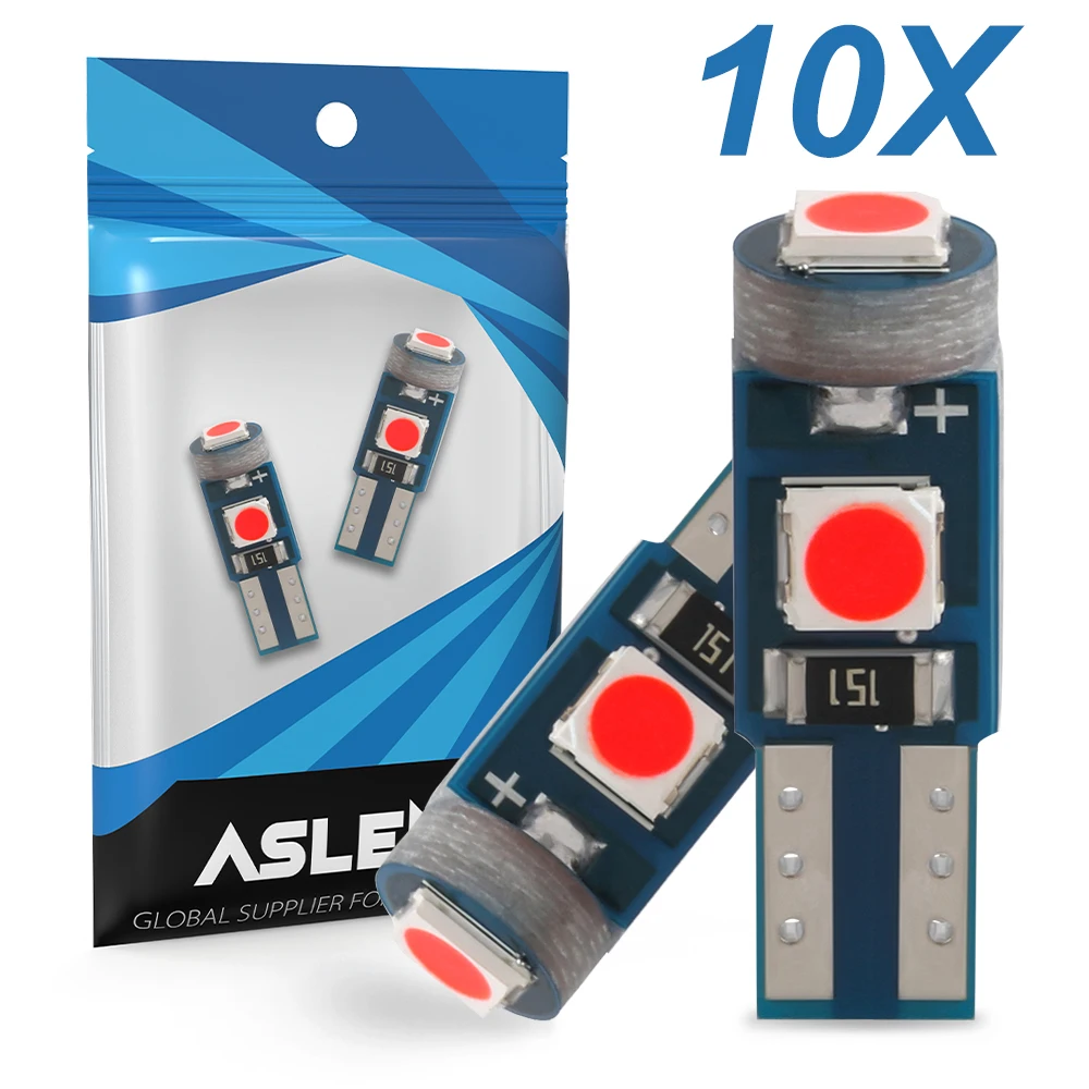 10X T5 Led Bulb W3W W1.2W Led Canbus Car Interior Lights Dashboard Warming Indicator Wedge Auto Instrument Lamp Yellow Red Blue
10X T5 Led Bulb W3W W1.2W Led Canbus Car Interior Lights Dashboard Warming Indicator Wedge Auto Instrument Lamp Yellow Red Blue