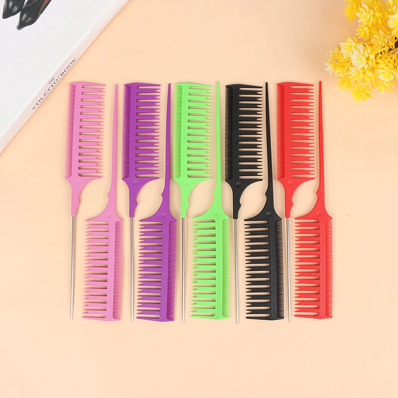 

Profession Dyeing Comb Hair Brush For Hairdressing Weave Comb Coloring Dyeing Comb Weaving Cutting Combs