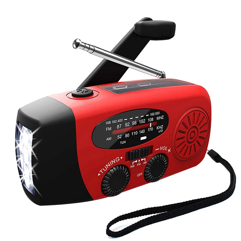 Emergency Solar Self Powered AM/FM/WB(NOAA) Radio,Flashlight, Charger For Cell Phones: Smartphones And USB Devices
Emergency Solar Self Powered AM/FM/WB(NOAA) Radio,Flashlight, Charger For Cell Phones: Smartphones And USB Devices
