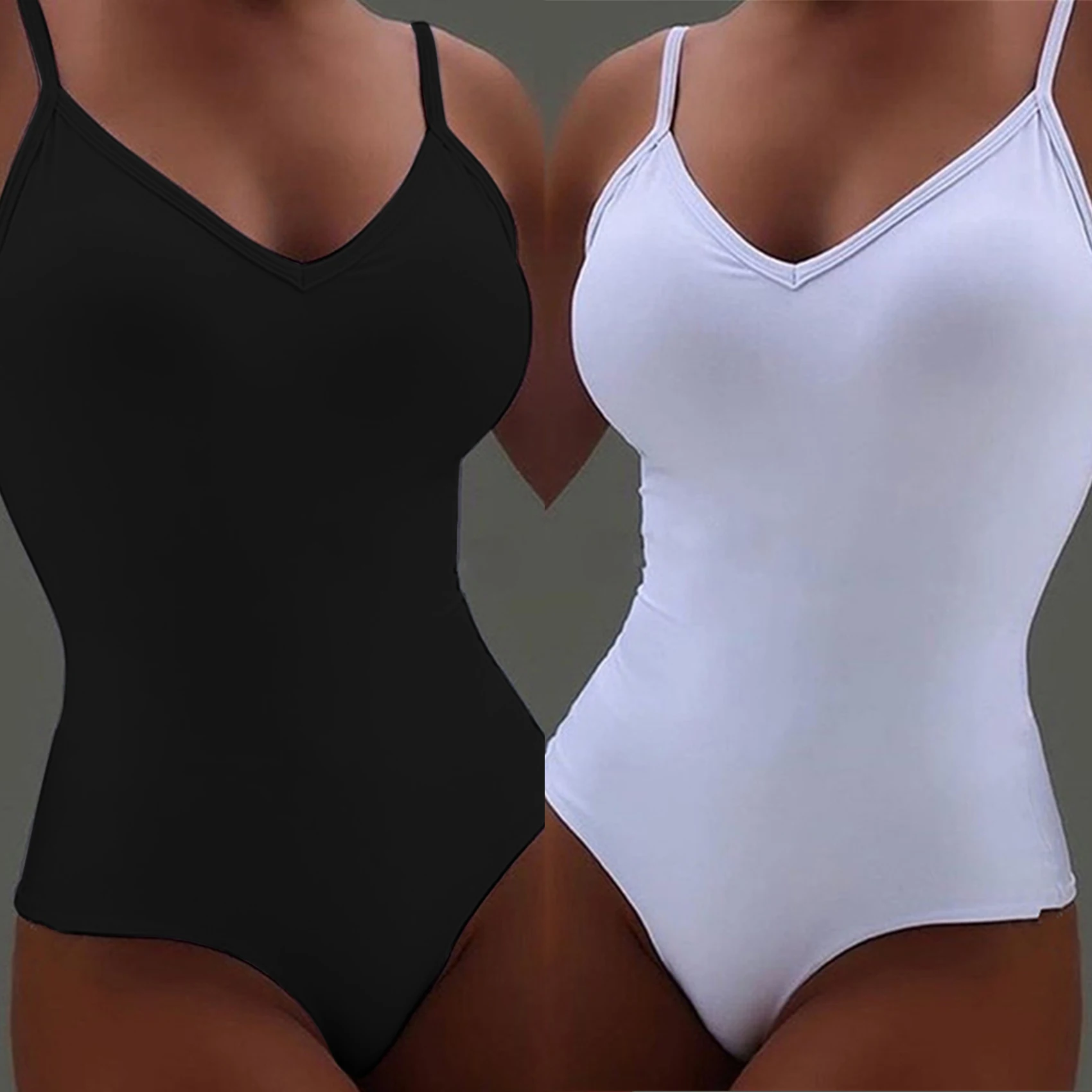 Bodysuit Women Sexy Deep V Neck Bodysuits Female Slim Body Top Streetwear Simple Summer Black White Jumpsuit
Bodysuit Women Sexy Deep V Neck Bodysuits Female Slim Body Top Streetwear Simple Summer Black White Jumpsuit