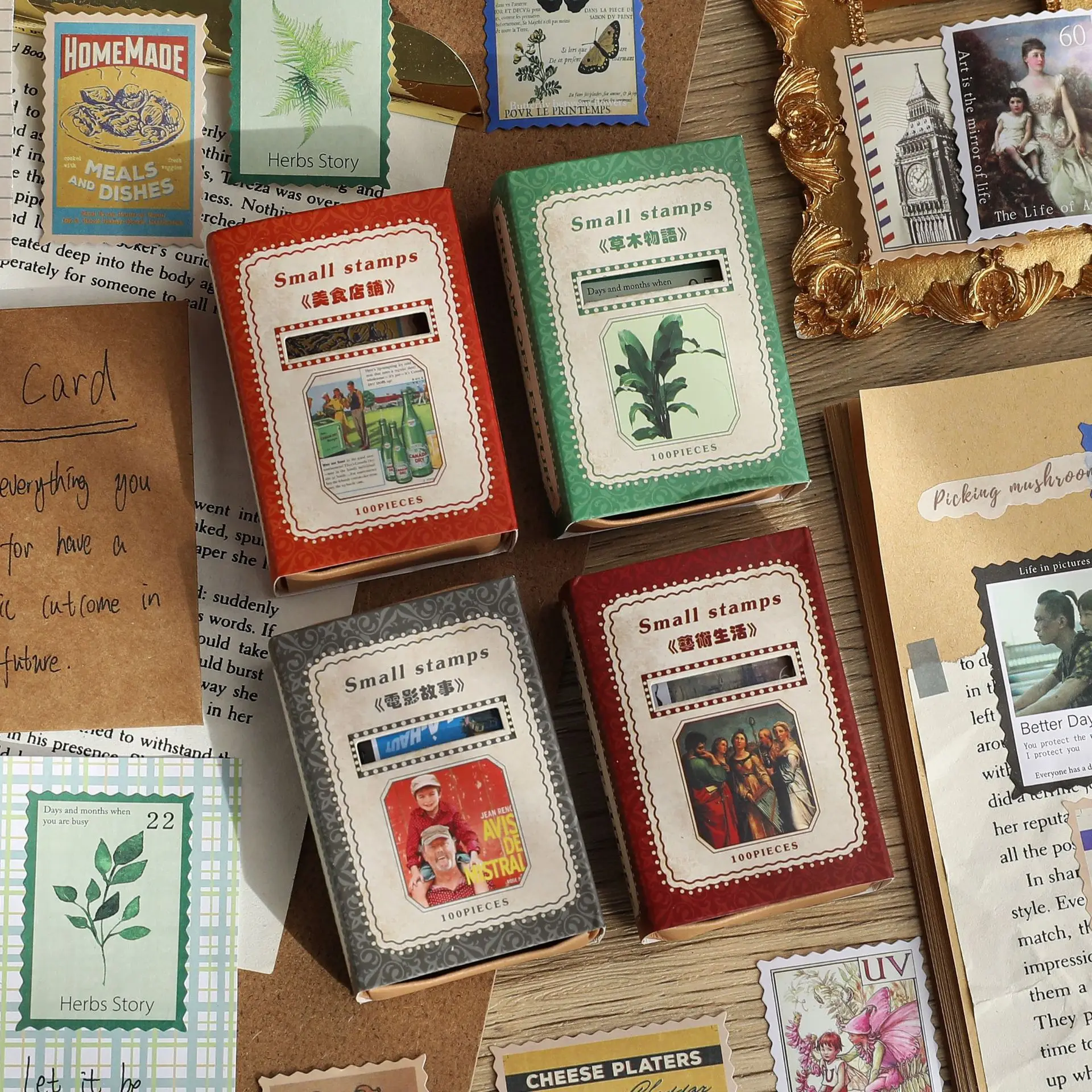 100 Sheet Hand Account Stickers Retro Stamps Characters Small Stickers Mobile Phone Shell Diy Material Diary Decorative Stickers
100 Sheet Hand Account Stickers Retro Stamps Characters Small Stickers Mobile Phone Shell Diy Material Diary Decorative Stickers
