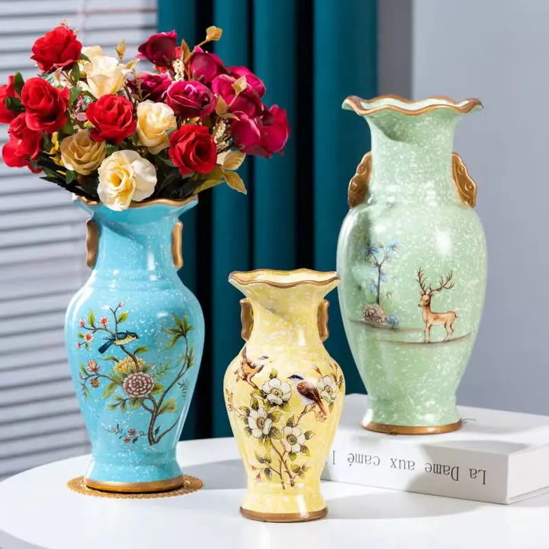 Simple Ceramic Vase Living Room Decorations Dining Table Vase TV Cabinet Creative Dried Flower Vase
Simple Ceramic Vase Living Room Decorations Dining Table Vase TV Cabinet Creative Dried Flower Vase