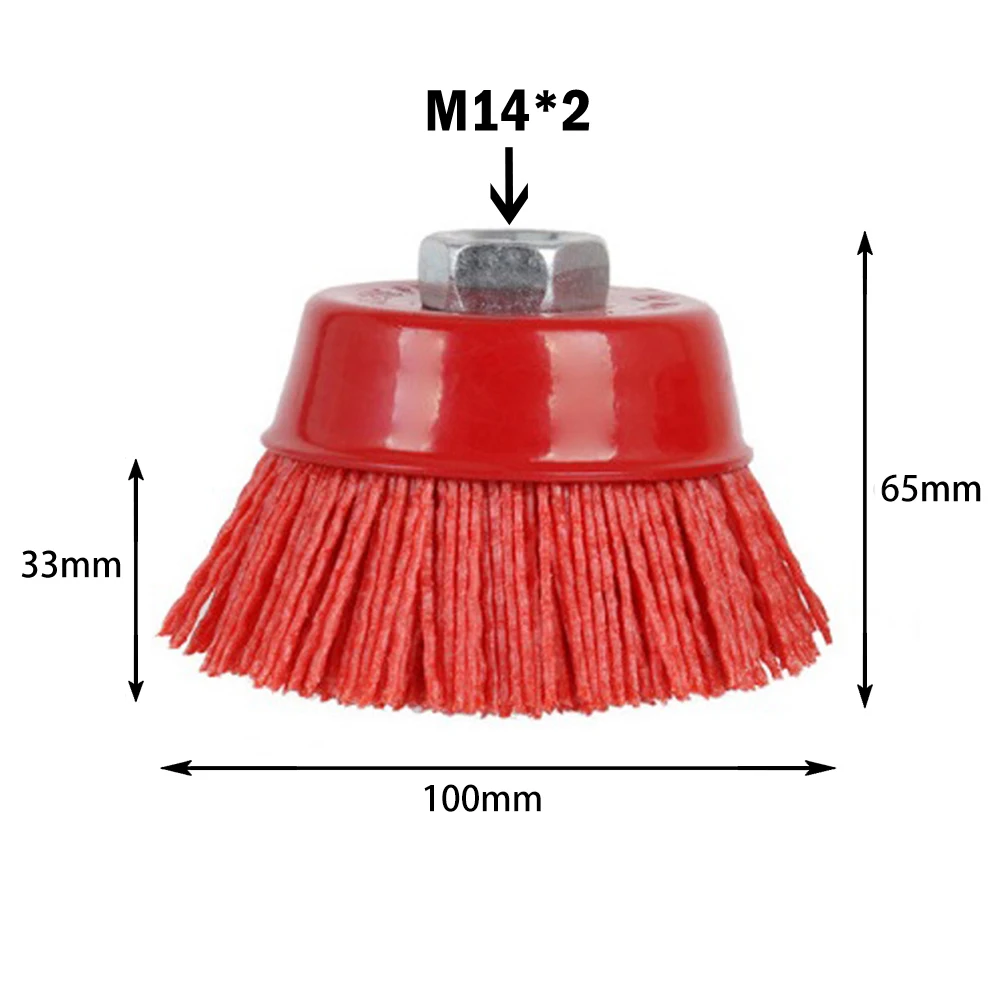 4In 100mm Polishing Brush Nylon Bristle Cup Brush Abrasive Wheel Angle Grinder Tool For Wood Polishing Grinding Tool
4In 100mm Polishing Brush Nylon Bristle Cup Brush Abrasive Wheel Angle Grinder Tool For Wood Polishing Grinding Tool