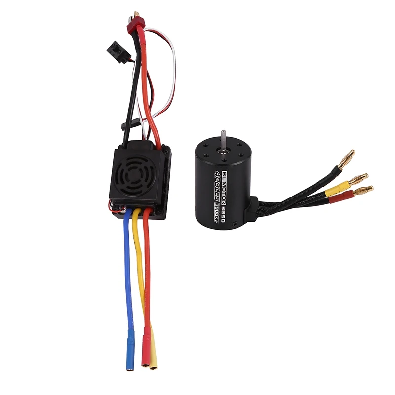 Waterproof 3650 3900Kv Rc Brushless Motor 60A Esc For 1/10 Rc Car Truck Motor Kit
Waterproof 3650 3900Kv Rc Brushless Motor 60A Esc For 1/10 Rc Car Truck Motor Kit