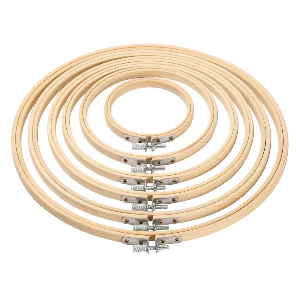 12 Size 8-40CM Bamboo Frame Embroidery Hoop Ring DIY Needlecraft Cross Stitch Machine Round Loop Hand Household Sewing Tools
12 Size 8-40CM Bamboo Frame Embroidery Hoop Ring DIY Needlecraft Cross Stitch Machine Round Loop Hand Household Sewing Tools