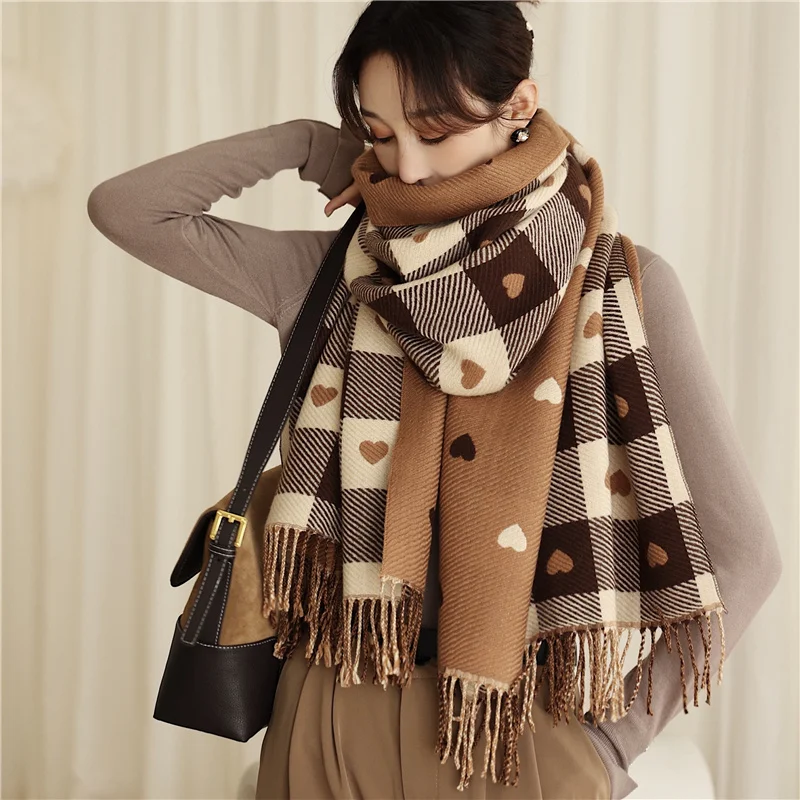 Cashmere Plaid Thick Scarf Winter Warm Scarves Luxury Women Tassels Pashmina Wraps Shawls Fashion Gift
Cashmere Plaid Thick Scarf Winter Warm Scarves Luxury Women Tassels Pashmina Wraps Shawls Fashion Gift