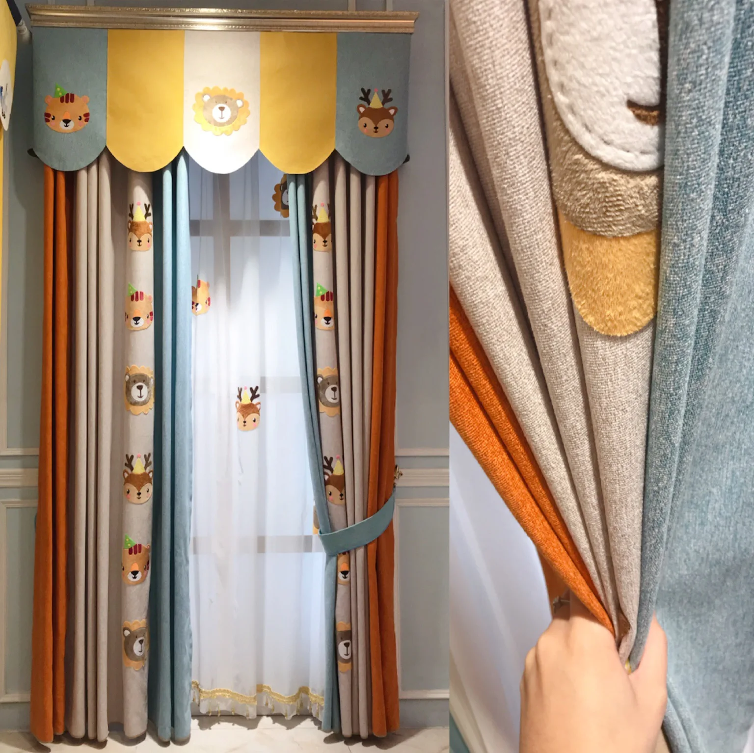 Explosive Cartoon Curtains for Living Room Lion Tiger Elk Children's Room High-precision Cotton and Linen Solid Color Shading
Explosive Cartoon Curtains for Living Room Lion Tiger Elk Children's Room High-precision Cotton and Linen Solid Color Shading