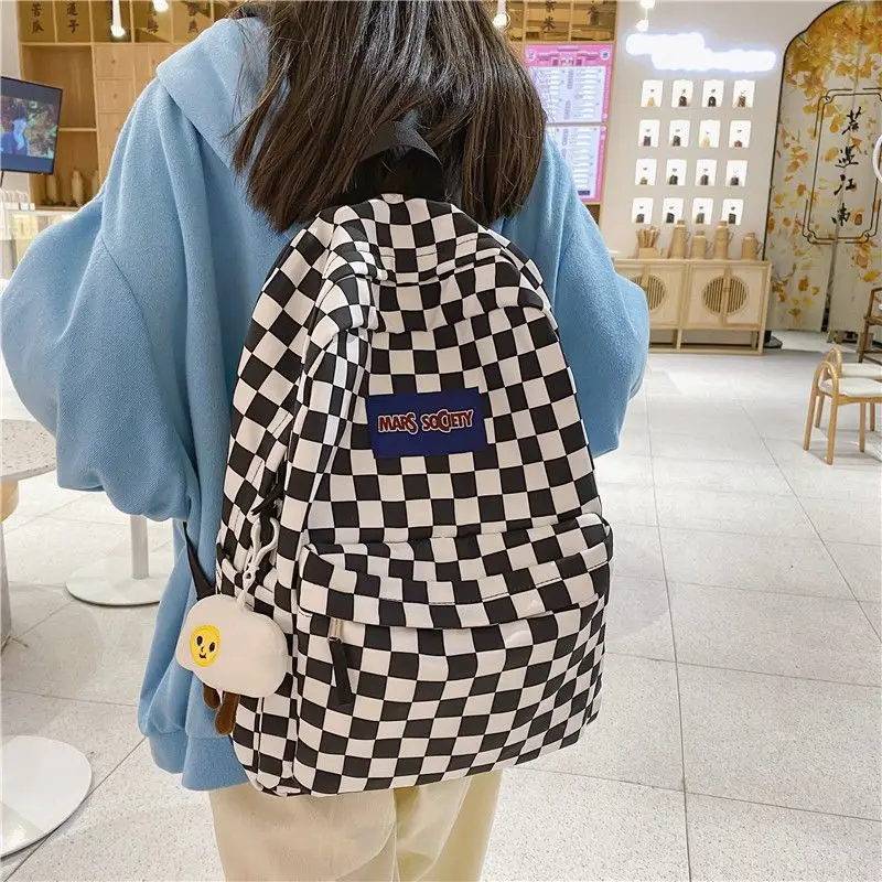 Qyahlybz plaid women's backpack female street female students school bag computer backpacks for students 
Qyahlybz plaid women's backpack female street female students school bag computer backpacks for students