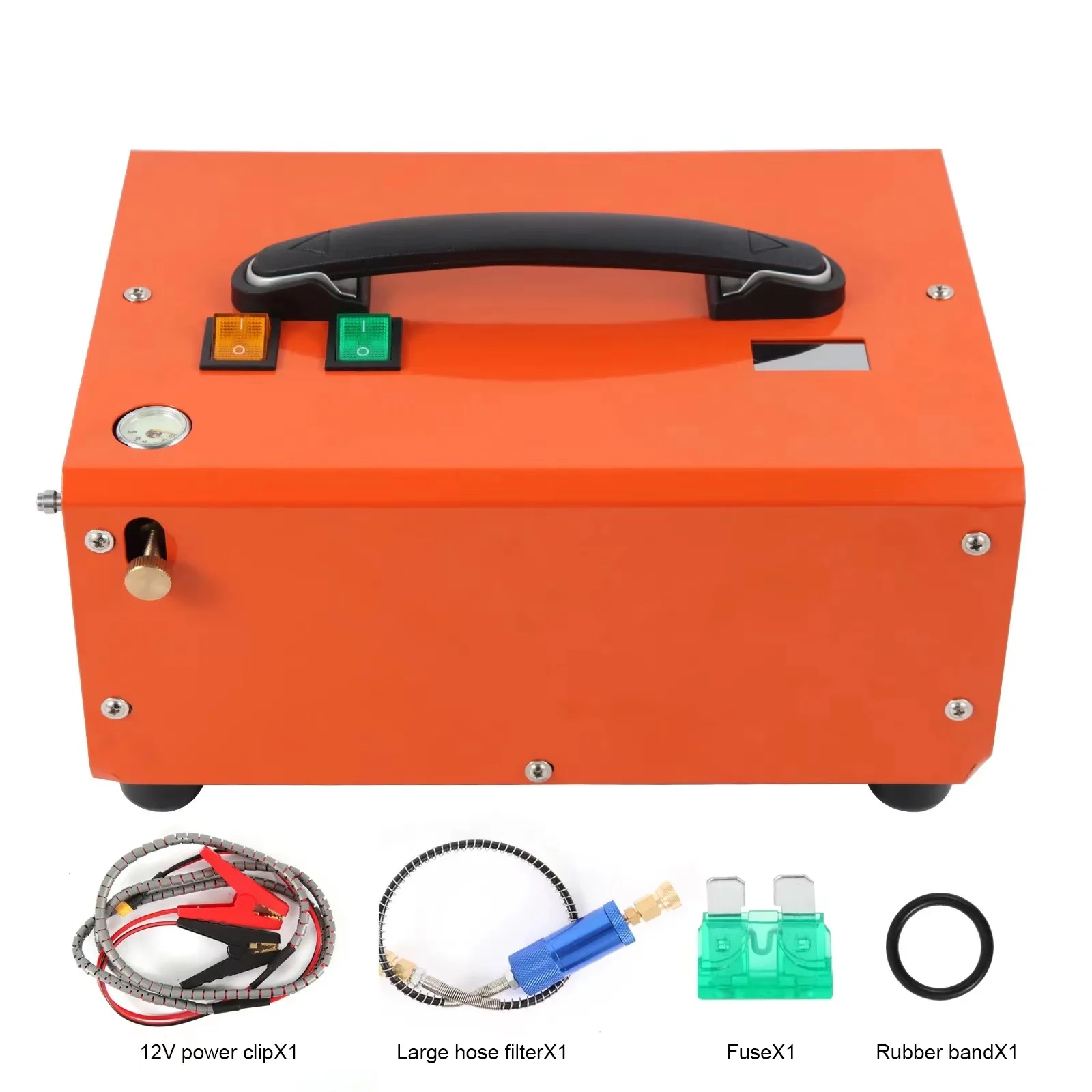 Pcp compressor portable 12V vehicle mounted miniature high-pressure charging pump 300bar 4500psi pcp pump
Pcp compressor portable 12V vehicle mounted miniature high-pressure charging pump 300bar 4500psi pcp pump