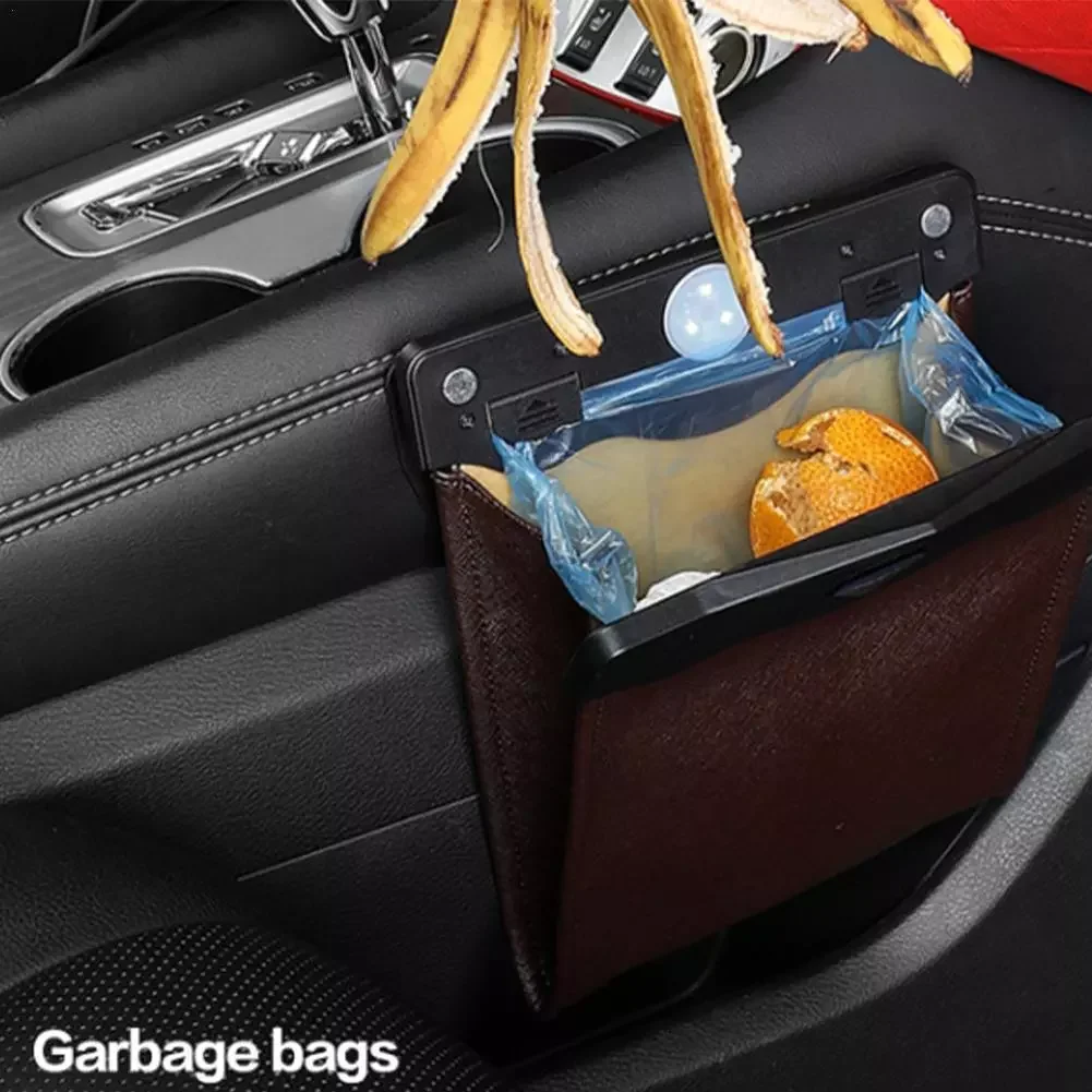 LED Car Garbage Bag Waterproof Adsorption Trash Can Back Seat Hanging Leather Storage Pocket Leak-proof New
LED Car Garbage Bag Waterproof Adsorption Trash Can Back Seat Hanging Leather Storage Pocket Leak-proof New
