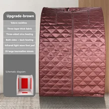 Portable Far Infrared Sauna Personal Folding Home Sauna Spa Dry Portable Sauna Bath Carbon Fiber Plate Heating Lose Weight