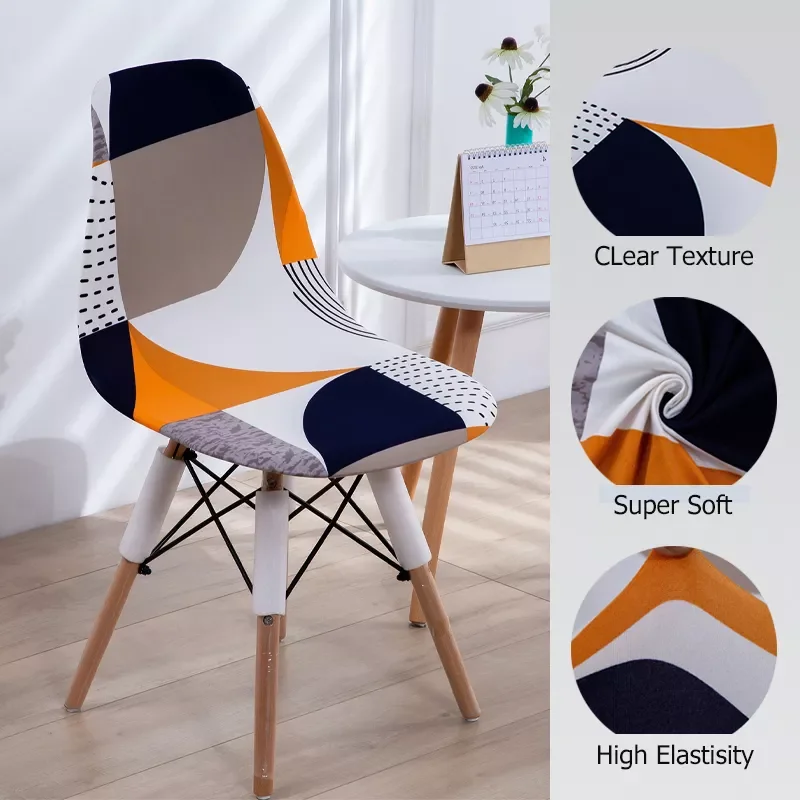 Printed Shell Chair Cover Spandex Stretch Chair Covers for Office Cafe Bar Home Dining Room Washable Removable Short Seat Case
Printed Shell Chair Cover Spandex Stretch Chair Covers for Office Cafe Bar Home Dining Room Washable Removable Short Seat Case