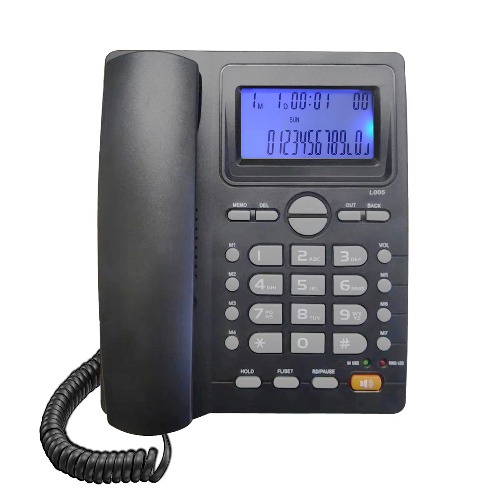 

Проводной телефон, телефон с определителем номера, основной стационарный телефон, телефон с определителем номера FSK/DTMF с ЖК-дисплеем входящего звонка