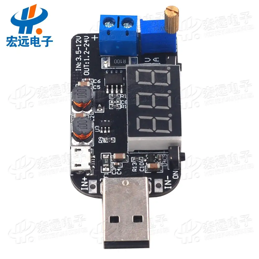 Charged current USB adjustable voltage regulator module 5V to 3.3V 9V 12V 18V24V DPL
Charged current USB adjustable voltage regulator module 5V to 3.3V 9V 12V 18V24V DPL