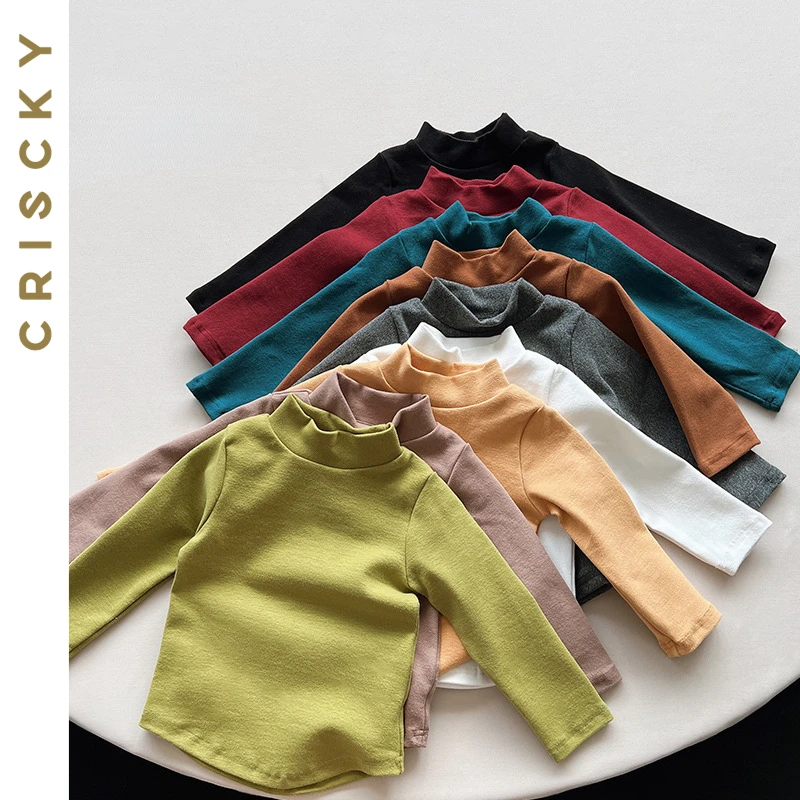 Autumn Kids T-shirt Fashion Solid Girls Full Sleeve Tees Boys Cotton Tops Korean Casual Children Unisex Clothes for 1-6Y
Autumn Kids T-shirt Fashion Solid Girls Full Sleeve Tees Boys Cotton Tops Korean Casual Children Unisex Clothes for 1-6Y