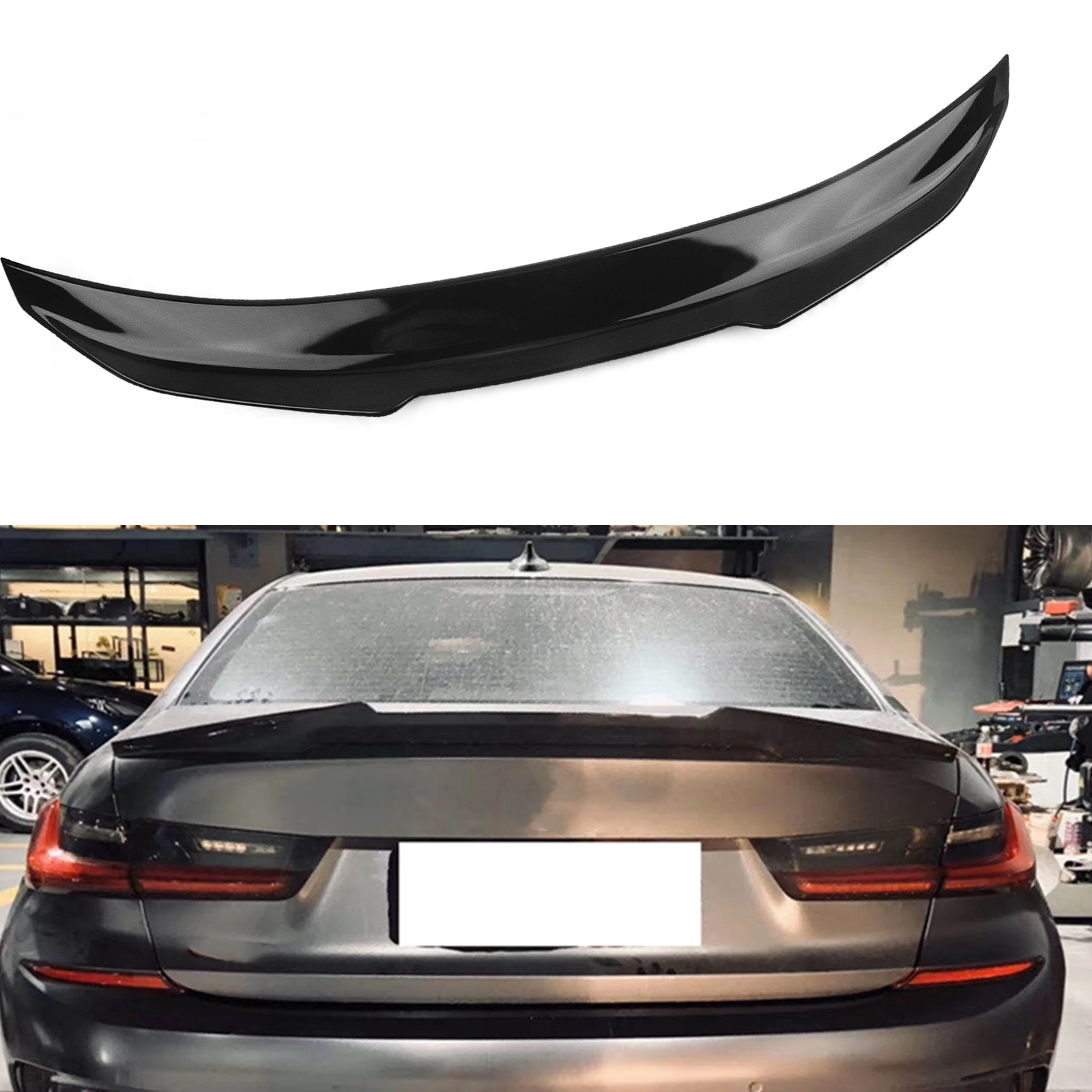 Rear Spoiler Wing For BMW G20 330i G80 M3 2019-2022 M340i PSM Gloss Black/Carbon Fiber Look Car Trunk Lid Splitter Lip Flap Trim
Rear Spoiler Wing For BMW G20 330i G80 M3 2019-2022 M340i PSM Gloss Black/Carbon Fiber Look Car Trunk Lid Splitter Lip Flap Trim
