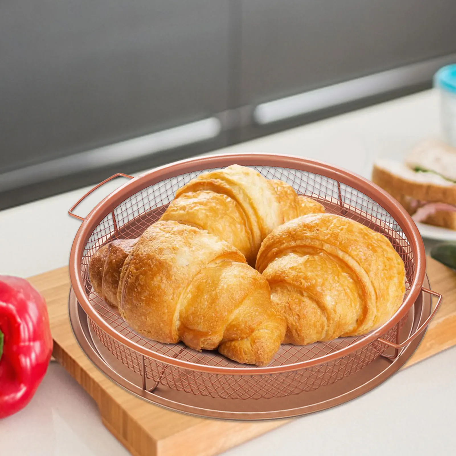 Air Fryer Basket For Oven 2 Piece Airfryer Crisper Tray And Basket 2 Piece Round Oven Grill Pan And Rack For Air Fryers Coating
Air Fryer Basket For Oven 2 Piece Airfryer Crisper Tray And Basket 2 Piece Round Oven Grill Pan And Rack For Air Fryers Coating
