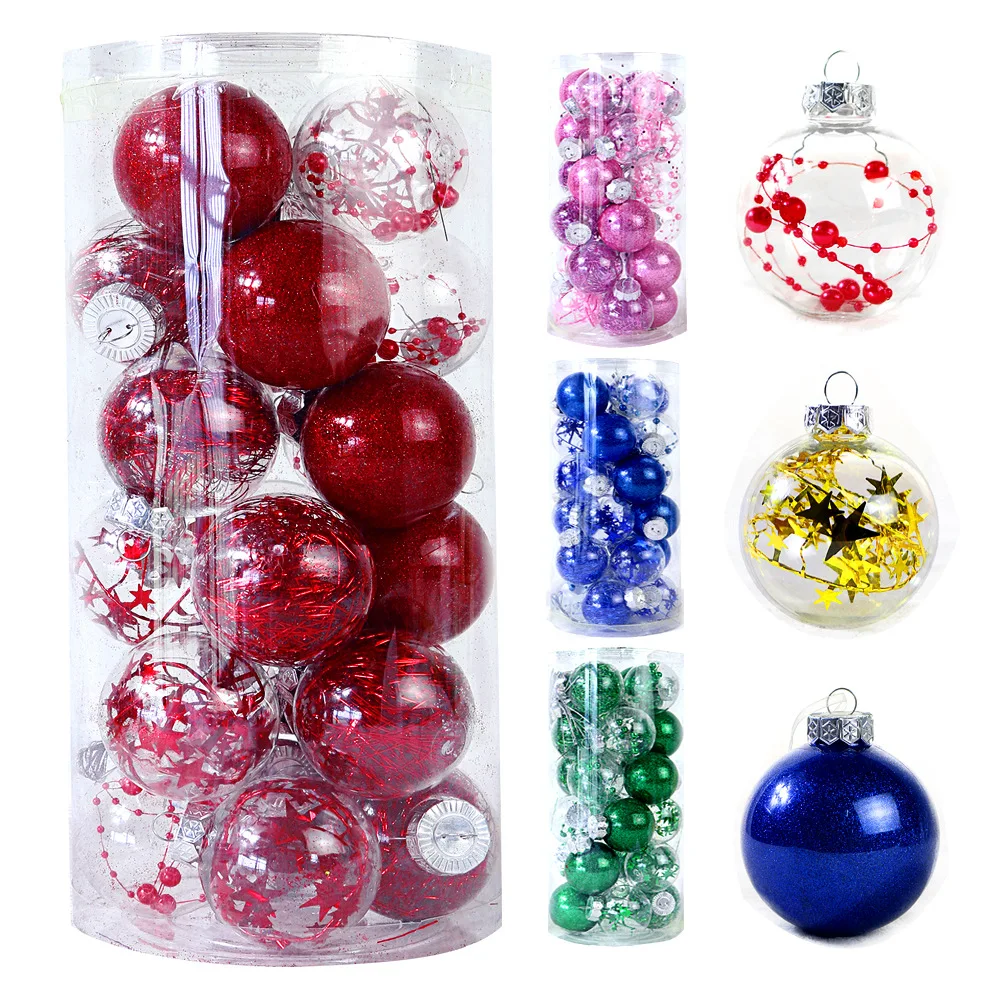 24pcs Christmas Balls Christmas Tree Ornamentss Xmas Balls Decorations Hanging Tree Pendants New Year 2021 Gift Noel
24pcs Christmas Balls Christmas Tree Ornamentss Xmas Balls Decorations Hanging Tree Pendants New Year 2021 Gift Noel