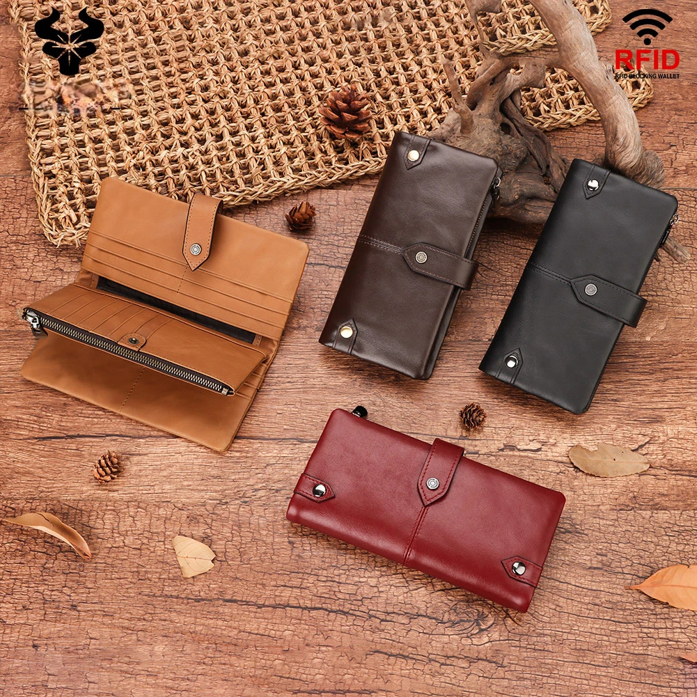 New Leather Women For Wallet Clutch Bag RFID Long Unisex Credit Card Holder Coin Purse Men Money Bag Coin Purse Mobile Phone Bag
New Leather Women For Wallet Clutch Bag RFID Long Unisex Credit Card Holder Coin Purse Men Money Bag Coin Purse Mobile Phone Bag
