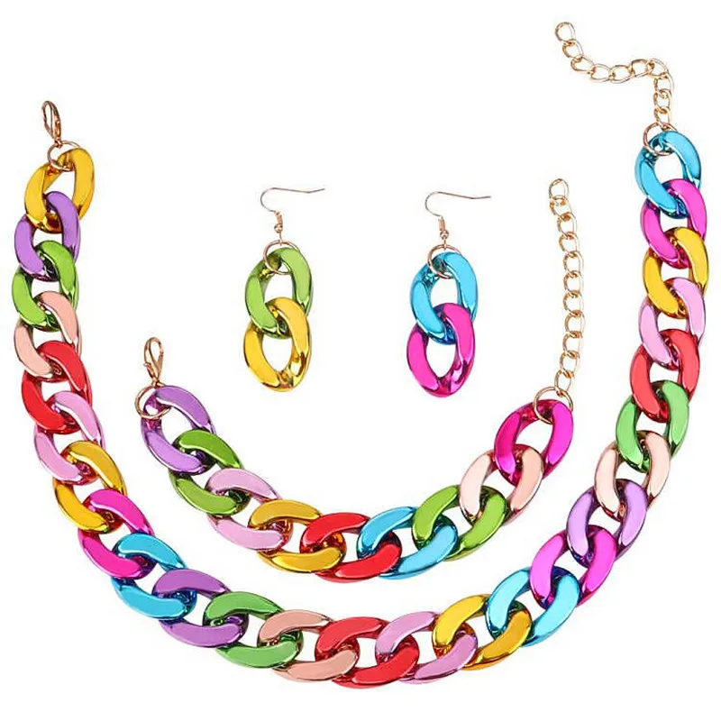 FishSheep 2022 New Trending Acrylic Chain Choker Necklace For Women Colorful Link Chains Necklace Set Fashion y2k Accessories
FishSheep 2022 New Trending Acrylic Chain Choker Necklace For Women Colorful Link Chains Necklace Set Fashion y2k Accessories