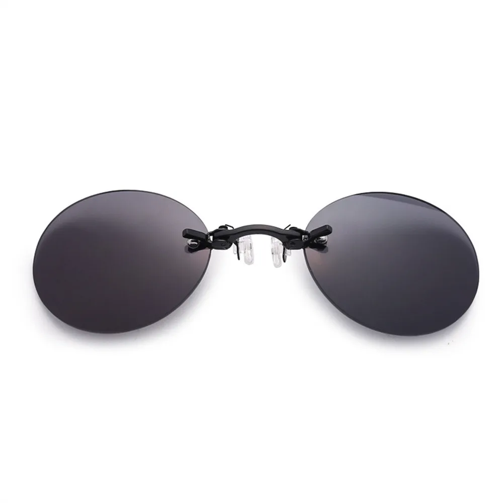 Round Clip-Nose Sunglasses Rimless Punk Clip On Sunglasses Vintage Women Men Driving Sunglasses Frameless Eyeglasses UV400
Round Clip-Nose Sunglasses Rimless Punk Clip On Sunglasses Vintage Women Men Driving Sunglasses Frameless Eyeglasses UV400