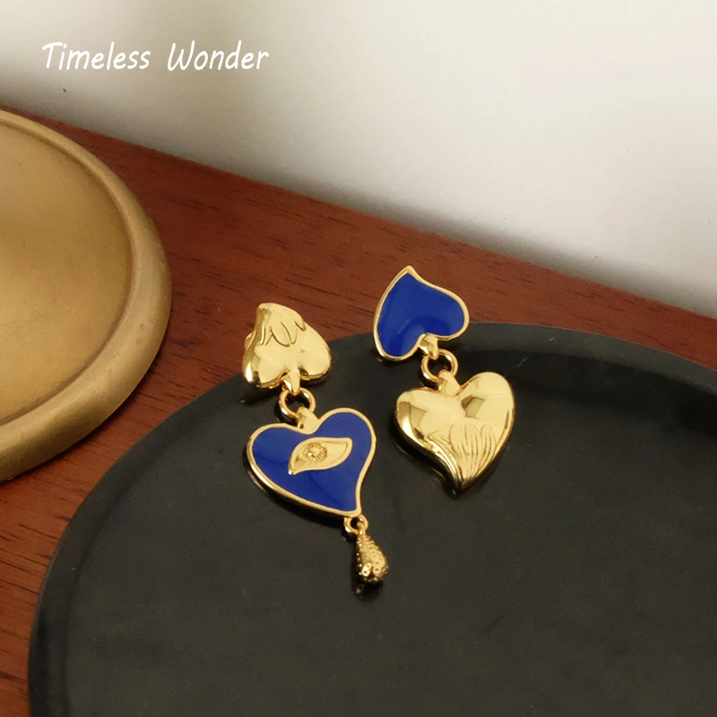 Timeless Wonder Enamel Angel Eye Heart Studs Earrings for Women Jewelry Designer Ins Egirl Fashion Korean Prom Date Hiphop 4323
Timeless Wonder Enamel Angel Eye Heart Studs Earrings for Women Jewelry Designer Ins Egirl Fashion Korean Prom Date Hiphop 4323