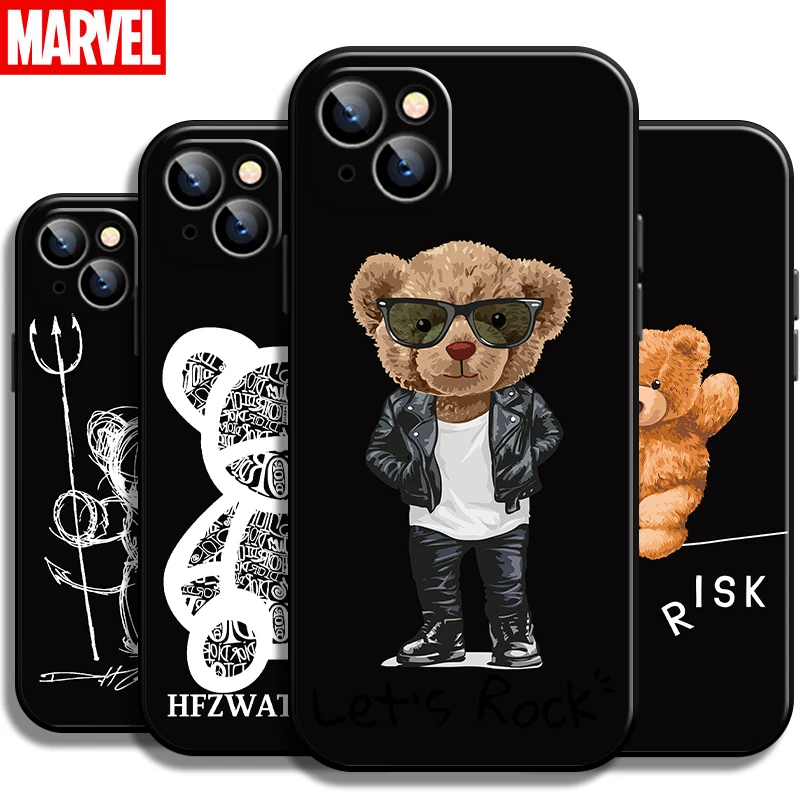 Luxury Cute Bear For Apple iPhone 13 12 11 Pro Mini X XR XS Max SE 5 6 6S 7 8 Plus Phone Case Carcasa Back Black Liquid Silicon
Luxury Cute Bear For Apple iPhone 13 12 11 Pro Mini X XR XS Max SE 5 6 6S 7 8 Plus Phone Case Carcasa Back Black Liquid Silicon