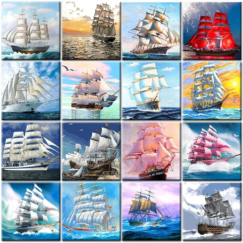 SIYU DIY Diamond Painting Sailboat Diamond Embroidery Landscape Sea Diamond Mosaic Cross Stitch Handmade Gift
SIYU DIY Diamond Painting Sailboat Diamond Embroidery Landscape Sea Diamond Mosaic Cross Stitch Handmade Gift