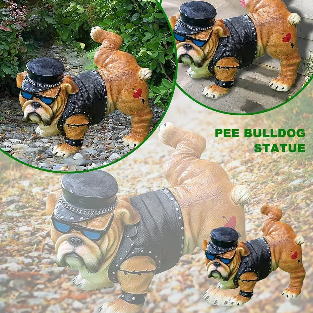 Peeing Dog Statue New Tough Guy Bulldog Garden Decoration Sculpture Creative Animals Sunglasses Cap Gnome With Nordic Funny Z1B9
Peeing Dog Statue New Tough Guy Bulldog Garden Decoration Sculpture Creative Animals Sunglasses Cap Gnome With Nordic Funny Z1B9