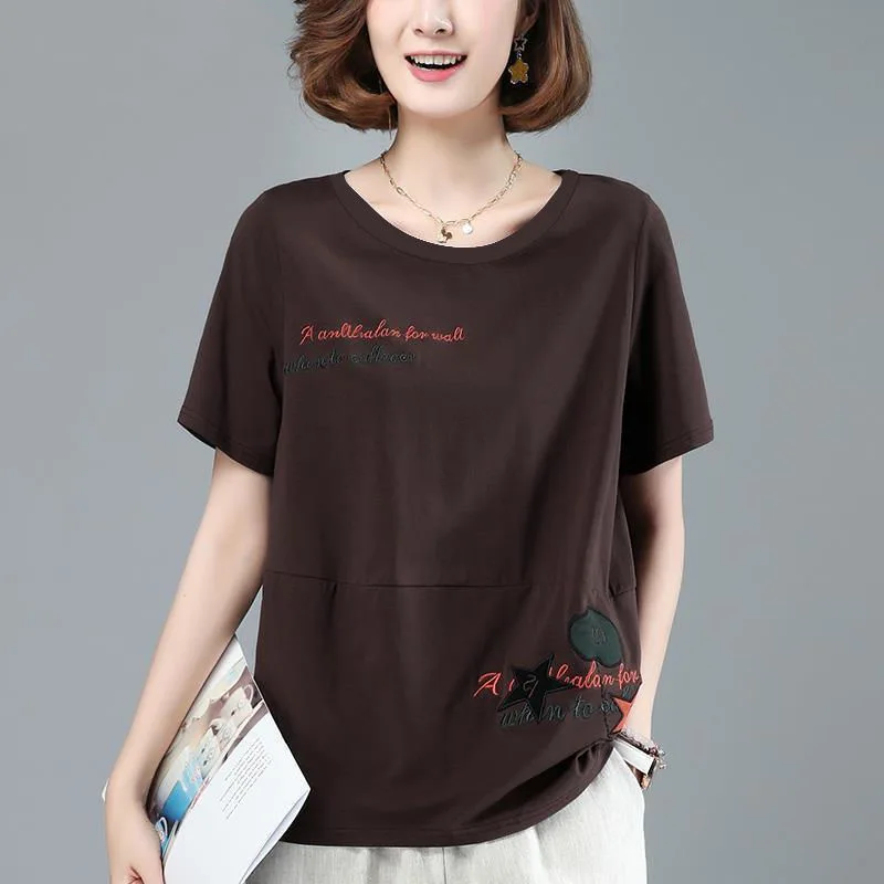 2022 Fashion New Summer T Shirt Woman Short Sleeve Oversized T-shirt Woman Korean Style Plus Size Shirt O Neck Women Shirts
2022 Fashion New Summer T Shirt Woman Short Sleeve Oversized T-shirt Woman Korean Style Plus Size Shirt O Neck Women Shirts