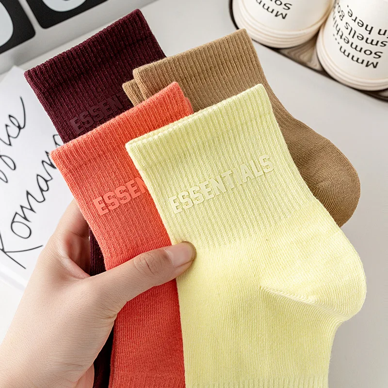 Women's Socks New Summer ESSENTIALS Socks Loose Rubber Letter logo Hip hop Unisex 100% Cotton Sports Socks designer brand
Women's Socks New Summer ESSENTIALS Socks Loose Rubber Letter logo Hip hop Unisex 100% Cotton Sports Socks designer brand