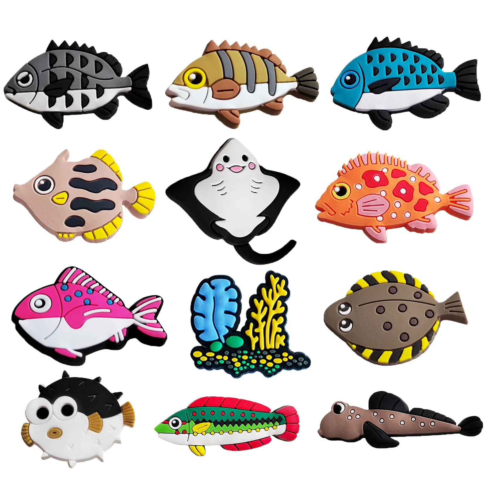 All kinds of Fish Crocs Charms PVC Shoe Charm Accessories DIY Shoe Buckle Decor Fit Pins Croc Charms Jibbitz for Kid Party Gift
All kinds of Fish Crocs Charms PVC Shoe Charm Accessories DIY Shoe Buckle Decor Fit Pins Croc Charms Jibbitz for Kid Party Gift