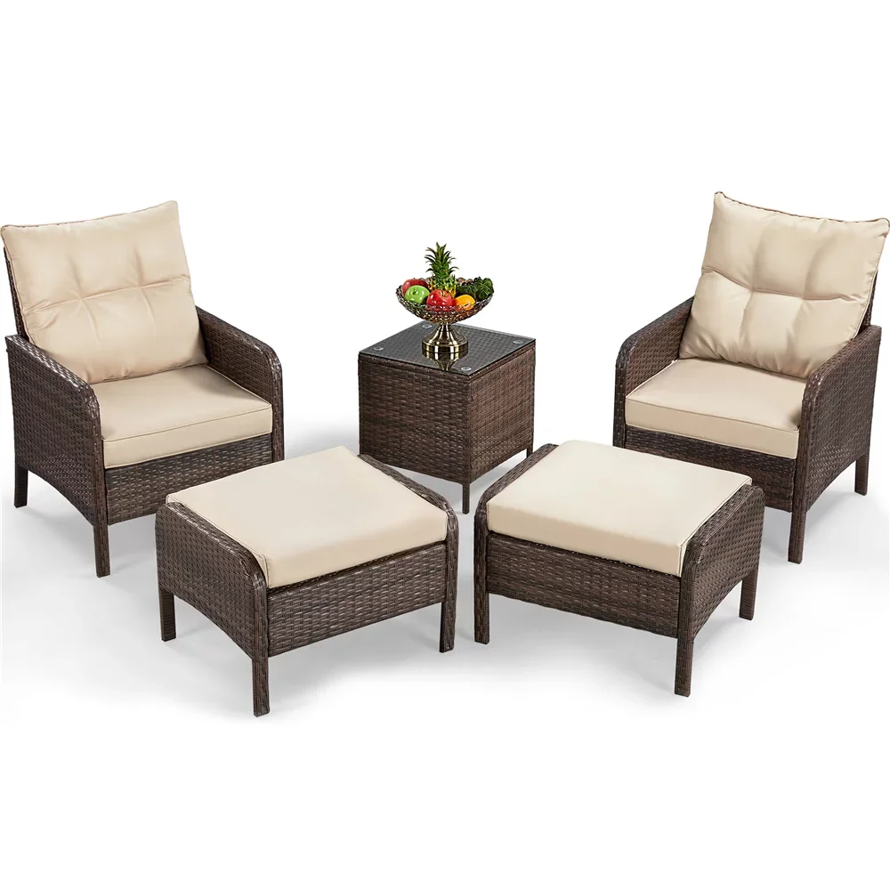 Уличный Фотофон Smile Mart из 5 предметов с настольным столом, коричневый с бежевыми подушками
Уличный Фотофон Smile Mart из 5 предметов с настольным столом, коричневый с бежевыми подушками