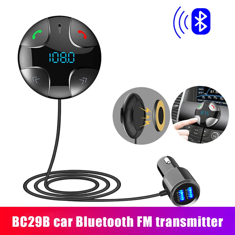 Hot Bluetooth 4.2 FM Transmitter Car MP3 Audio Player Hands-free Support TF Card Car Charging Car Styling
Hot Bluetooth 4.2 FM Transmitter Car MP3 Audio Player Hands-free Support TF Card Car Charging Car Styling