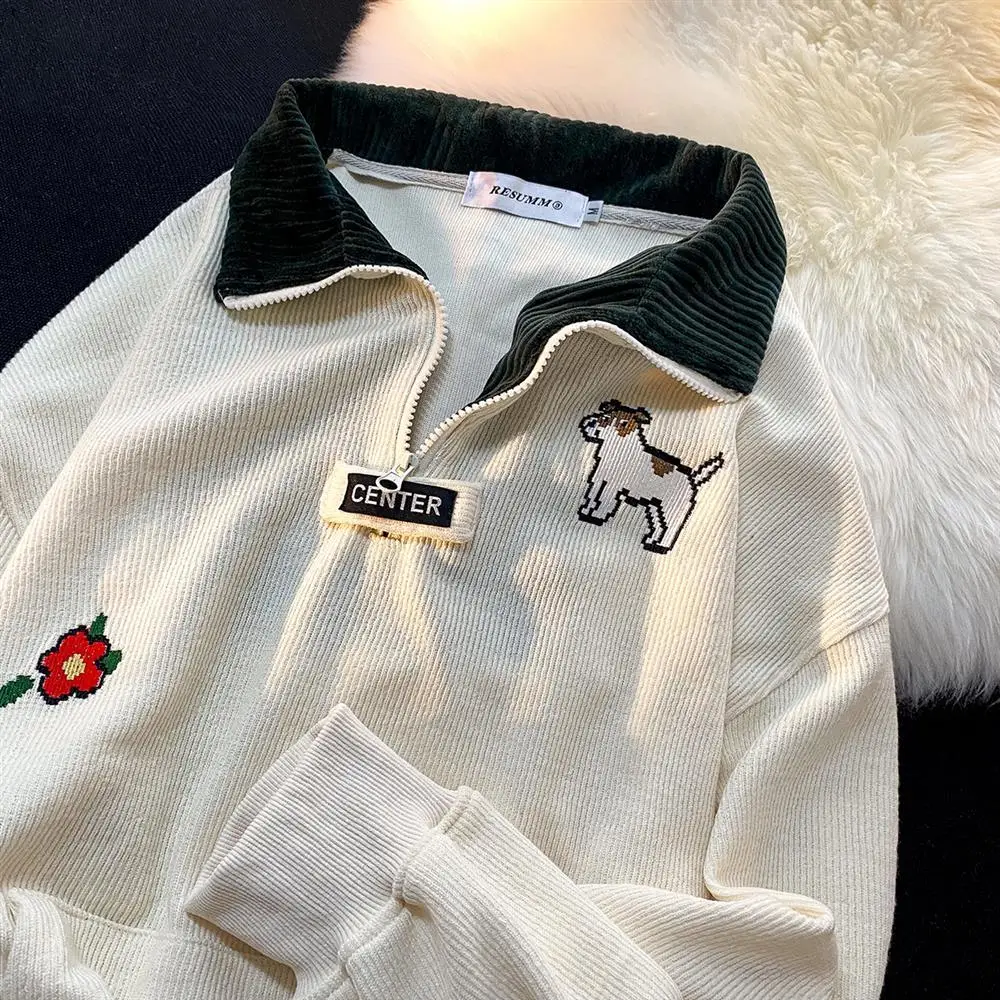 Japan Harajuku Cute POLO Shirt Sweatshirt Women Men Oversized Winter Clothes Aesthetic Duck Cartoon Pullover Kawaii Streetwear
Japan Harajuku Cute POLO Shirt Sweatshirt Women Men Oversized Winter Clothes Aesthetic Duck Cartoon Pullover Kawaii Streetwear