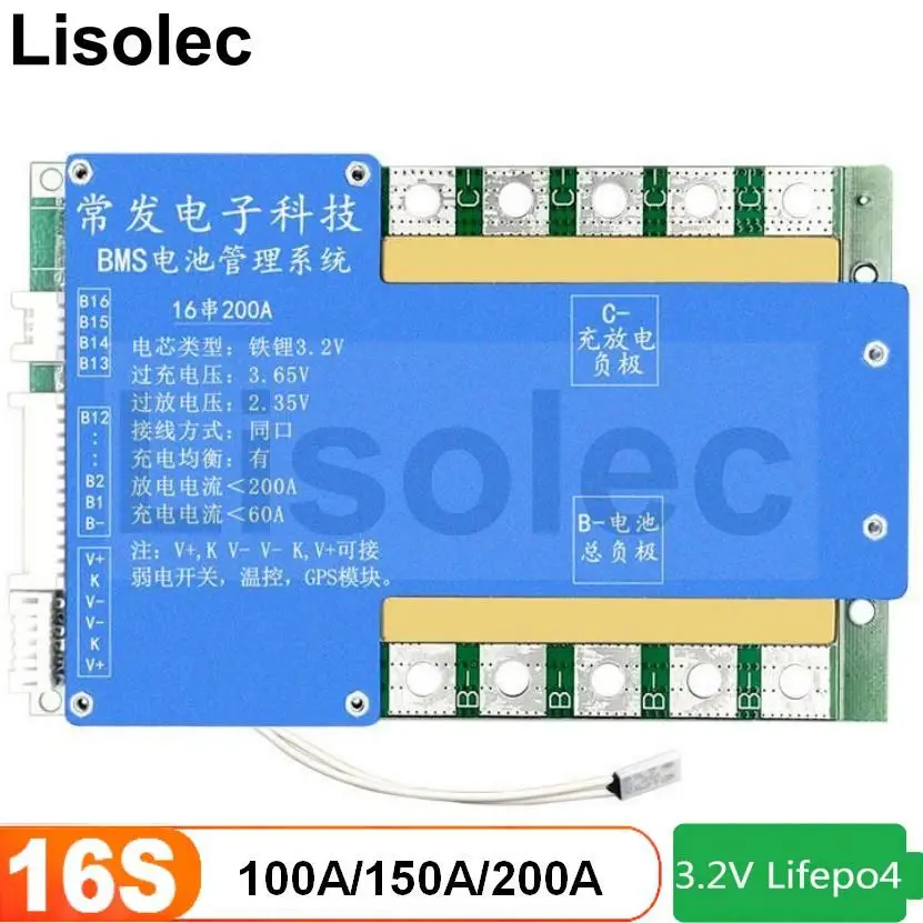 Плата равновесия Lifepo4 16S 48 в 52 в 100 А 150 А 200 А с защитой от перегрева/заряда/разряда NTC
Плата равновесия Lifepo4 16S 48 в 52 в 100 А 150 А 200 А с защитой от перегрева/заряда/разряда NTC