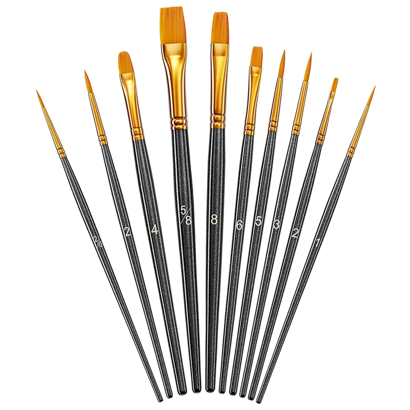 10pcs Paint Brushes Set Art Brushes for Acrylic Painting, Drawing and Art Supplies Oil Acrylic Watercolor Painting Brushes
10pcs Paint Brushes Set Art Brushes for Acrylic Painting, Drawing and Art Supplies Oil Acrylic Watercolor Painting Brushes