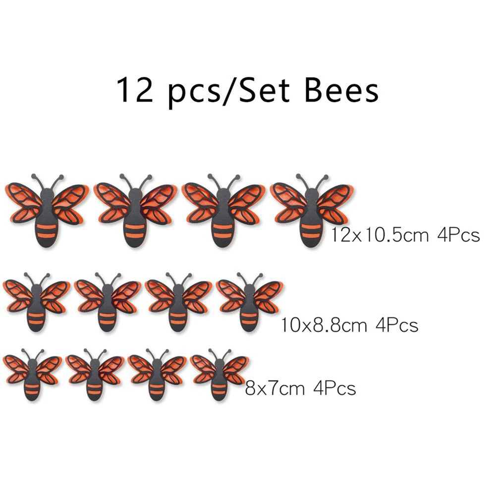 12pcs Hollow 3D Bee Butterfly Wall Sticker For Wedding Decoration Living Room Window Home Decor For Wedding Decor Bee Stickers
12pcs Hollow 3D Bee Butterfly Wall Sticker For Wedding Decoration Living Room Window Home Decor For Wedding Decor Bee Stickers