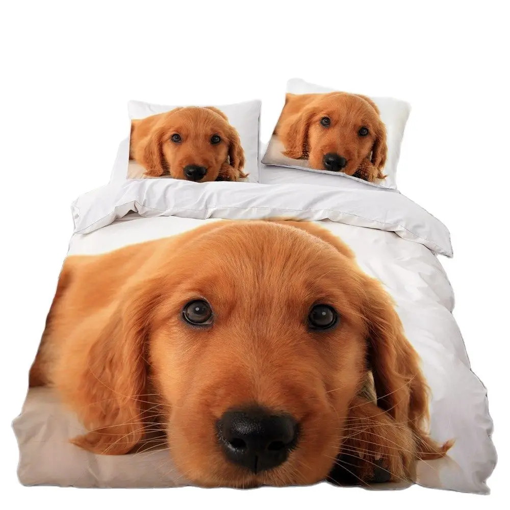 3D luxury Bedding Set Custom/King/Europe/USA,Duvet Cover Set,Quilt/Blanket Cover Set,Bed set Animal Golden dog,drop ship
3D luxury Bedding Set Custom/King/Europe/USA,Duvet Cover Set,Quilt/Blanket Cover Set,Bed set Animal Golden dog,drop ship