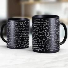 physical chemical Biological sciences mathematics Theme cup 11oz black ceramic mugs school office teacher Tea Mug birthday gift
