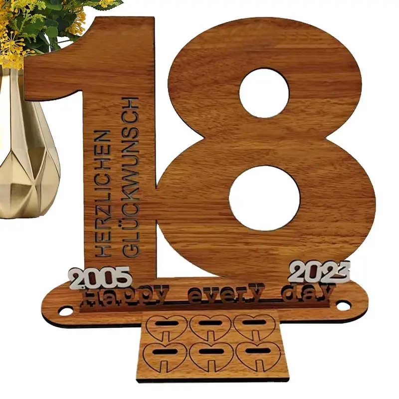 

Wooden Guest Book Wood Gifts Decoration Guest Book Birthday Money Gift Wooden Sign Celebrate In Style Signature Numbers Can DIY