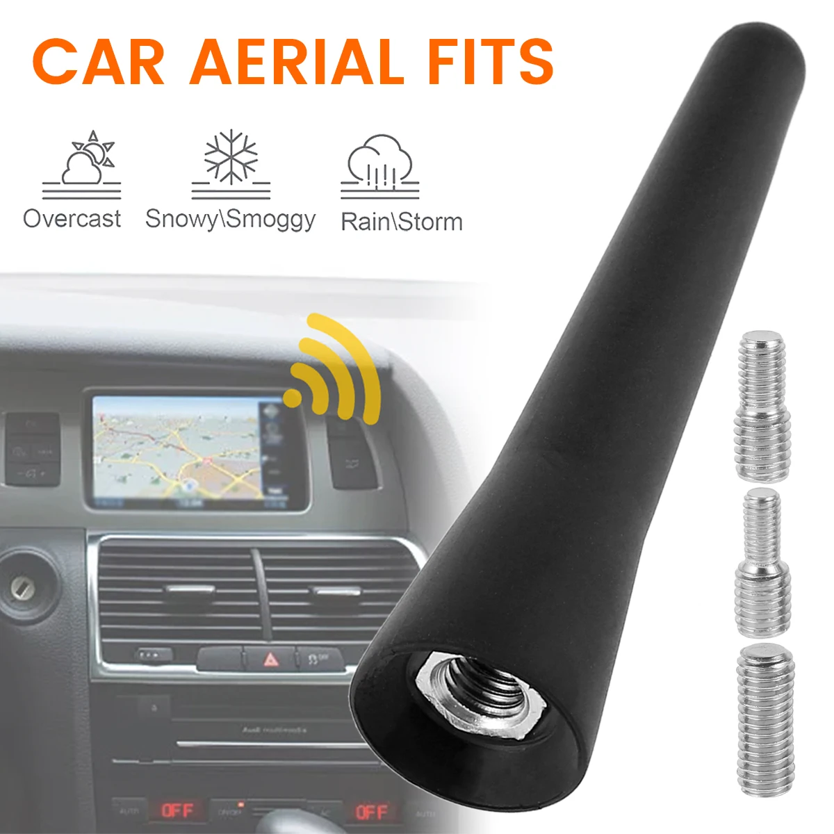 2022 New Car Aerial Short Car Radio Antenna 2.56 Inch Small Short Car Aerial Universal Short Radio Antenna Adapter AM/FM Aerial
2022 New Car Aerial Short Car Radio Antenna 2.56 Inch Small Short Car Aerial Universal Short Radio Antenna Adapter AM/FM Aerial