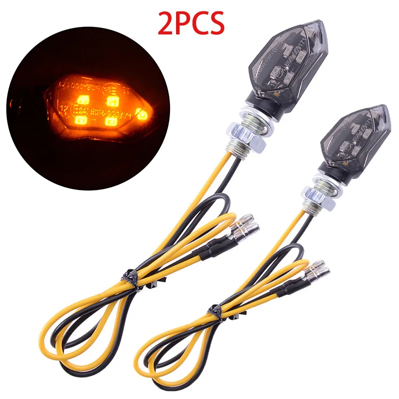 2PCS Universal 12V Flashing Turn Signals Motorcycle LED Lights Rear Blinker Indicator Tail Light Amber Motorcycle LAMP
2PCS Universal 12V Flashing Turn Signals Motorcycle LED Lights Rear Blinker Indicator Tail Light Amber Motorcycle LAMP