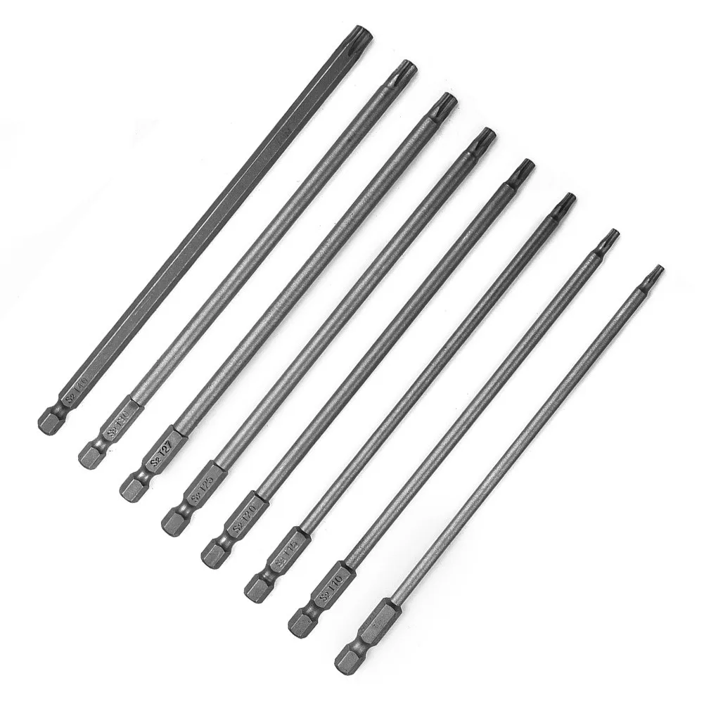 Power Tool Part And Accessories Magnetic Alloy Steel Torx Screwdriver Bit Can Absorb Screw 150mm Long 1PC For Type Of Size Drill
Power Tool Part And Accessories Magnetic Alloy Steel Torx Screwdriver Bit Can Absorb Screw 150mm Long 1PC For Type Of Size Drill