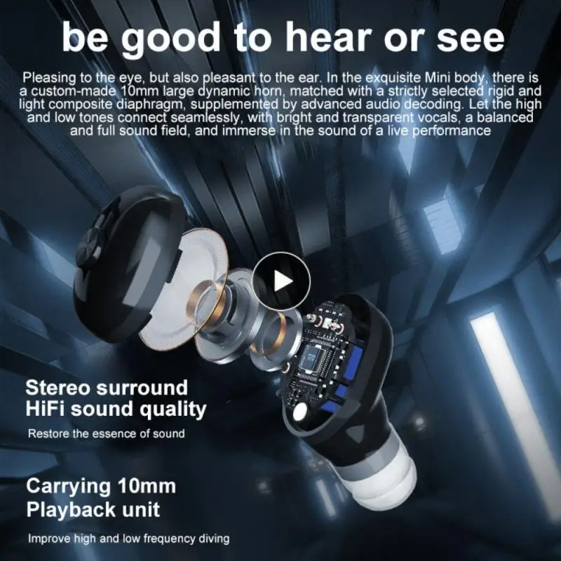 With Microphone Single Earbuds Hi-fi Sound Ergonomic Headphone In-ear Design Handsfree Mini Invisible Headset In-ear
With Microphone Single Earbuds Hi-fi Sound Ergonomic Headphone In-ear Design Handsfree Mini Invisible Headset In-ear