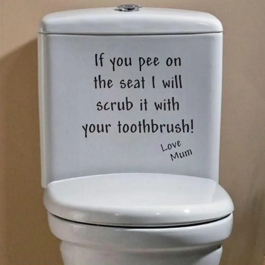 if you pee Wall Stickers Funny Black household Toilet Removable Bathroom Decoration Mural Background DIY Toilet Seat Decal X0Q6
if you pee Wall Stickers Funny Black household Toilet Removable Bathroom Decoration Mural Background DIY Toilet Seat Decal X0Q6